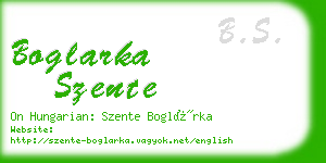 boglarka szente business card